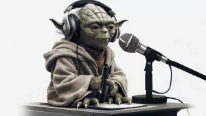 Meister Yoda bzw. DJ Joda am Mikrofon